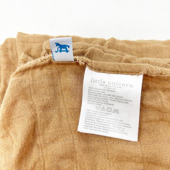 Little Unicorn Neutral Baby Bamboo Deluxe Muslin Swaddle Blanket Wrap 47"x47" - Picture 4 of 5